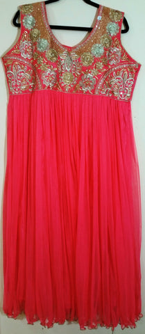 Pink / Golden Embroidary  -XXL (162)