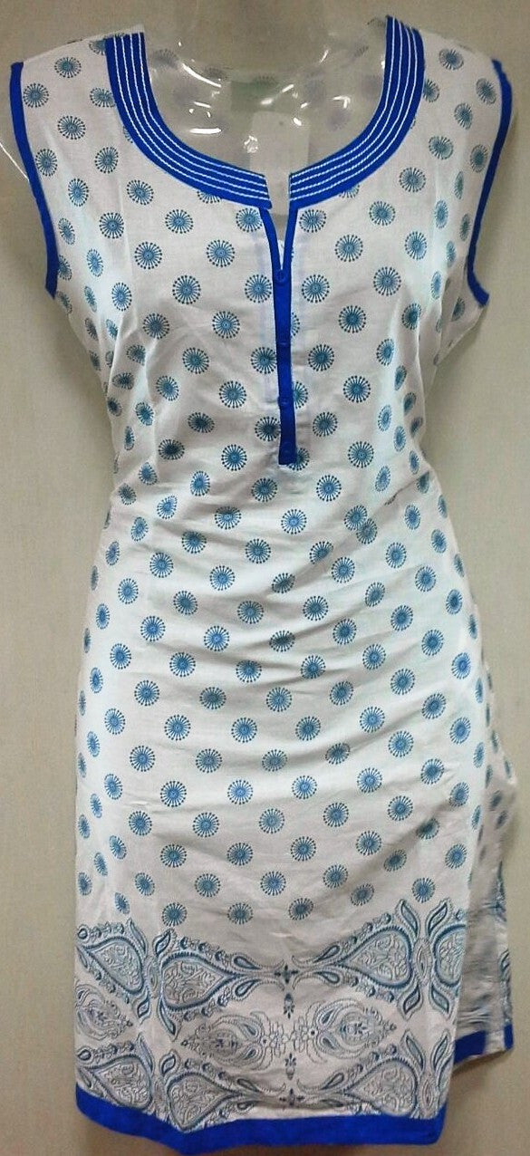 White With Blue design  M, L, XL