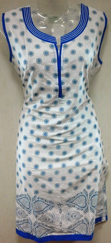 White With Blue design  M, L, XL