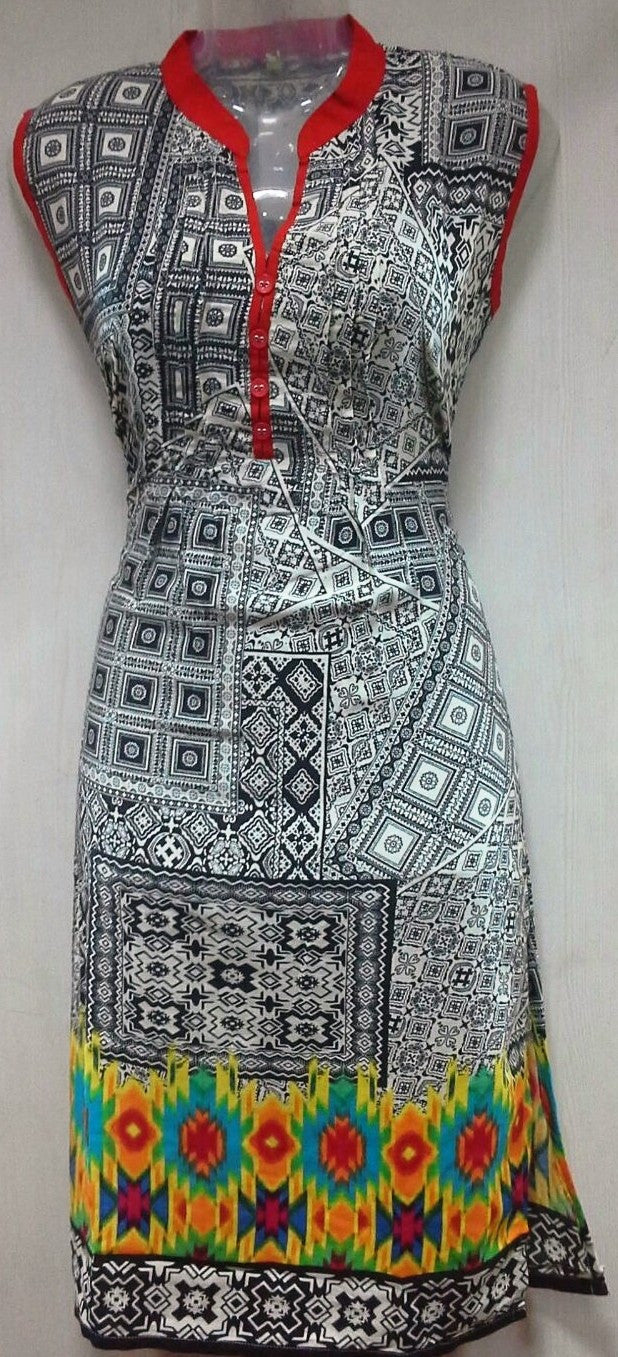Black and Grey Designs Kurthi (505)