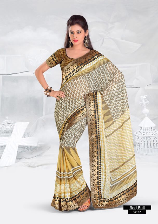 SAREE - Printed, Multi-color and Embroidary Catalog 9022